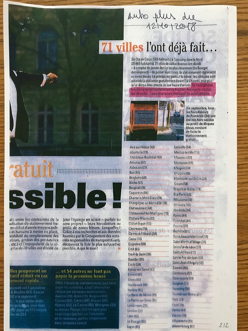 stationnement l'isle-adam  2018